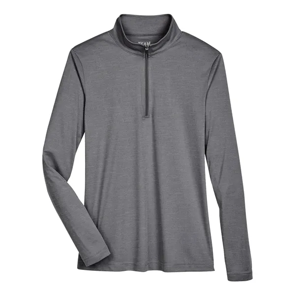 Team 365 Women's Zone Sonic Heather Performance Quarter-Zip... from ASI 84358 S&S Activewear