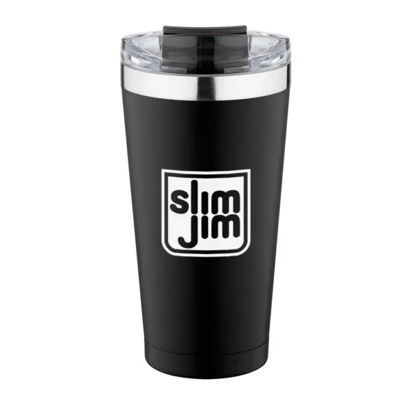 20 ounce tumbler with vacuum insulation, a screw-on lid, and a... from ASI 88060 Snugz/USA Inc / Sweda®