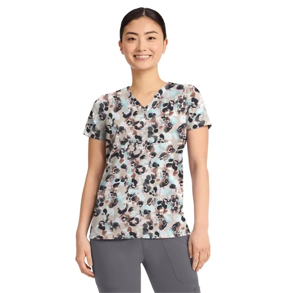 Healing Hands - Purple Label - Women's V-Neck Print Scrub...... from ASI 86018 Scrub Authority