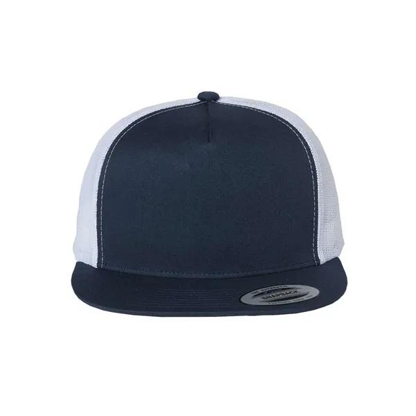 Classic trucker cap with flat bill. Blank.... from ASI 84358 S&S Activewear