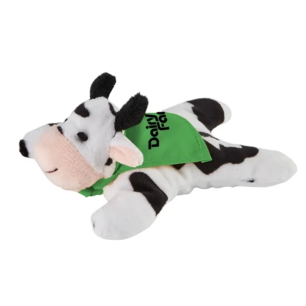 5 3/4" x 3 3/4" plush cow with attached microfiber screen... from ASI 52840 Evans Manufacturing