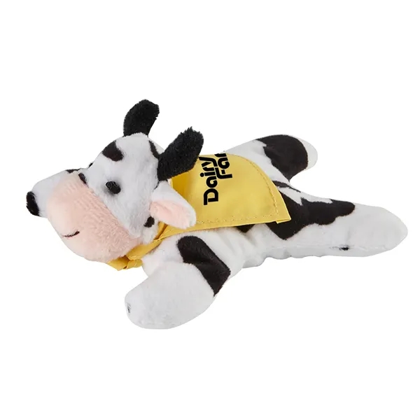 5 3/4" x 3 3/4" plush cow with attached microfiber screen... from ASI 52840 Evans Manufacturing
