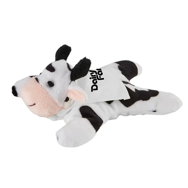 5 3/4" x 3 3/4" plush cow with attached microfiber screen... from ASI 52840 Evans Manufacturing