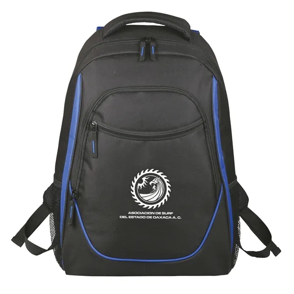 Backpack made of 600 denier Polyester and fabric lining.... from ASI 46755 Cosmo Promos