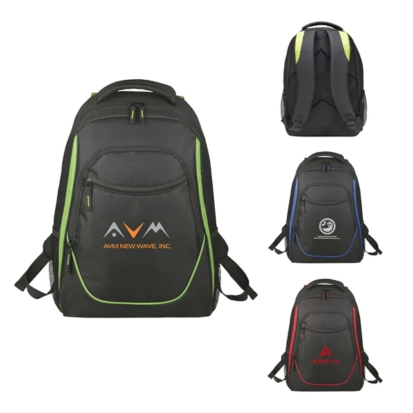 Backpack made of 600 denier Polyester and fabric lining.... from ASI 46755 Cosmo Promos