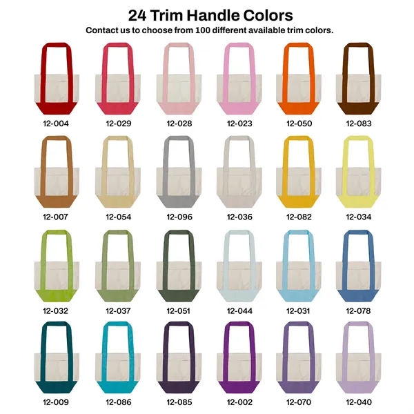 13"W x 11.5"H x 6"G 10 oz. cotton canvas boat tote... from ASI 37980 Bagworld