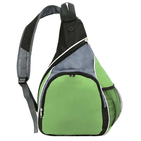 Sling bag made of 600 denier polyester with non-woven accents, 12"... from ASI 46755 Cosmo Promos