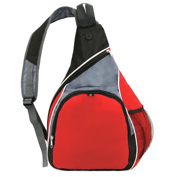 Sling bag made of 600 denier polyester with non-woven accents, 12"... from ASI 46755 Cosmo Promos