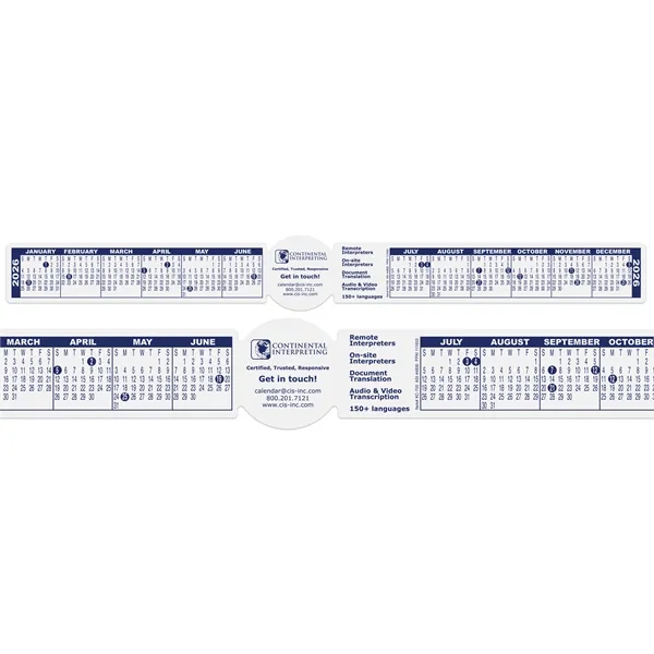 16" x 2" poly keyboard or monitor calendar strip with adhesive... from ASI 44830 The Chest