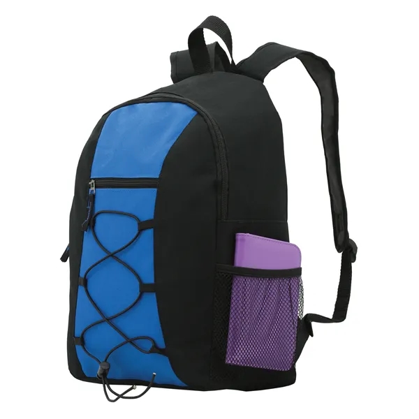 Backpack has elastic cord on the front, spacious main compartment and... from ASI 46755 Cosmo Promos