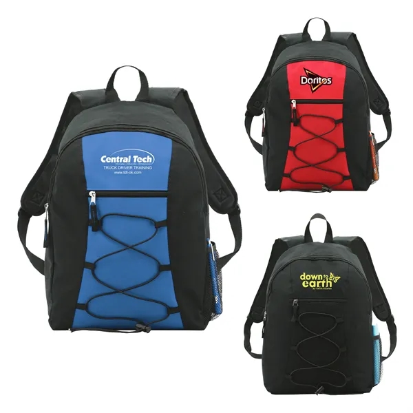 Backpack has elastic cord on the front, spacious main compartment and... from ASI 46755 Cosmo Promos