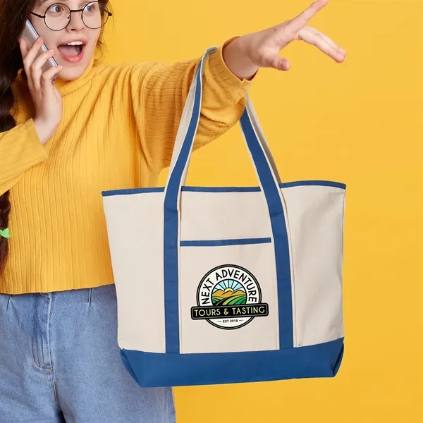 Q-Tees 34.6L Large Canvas Deluxe Tote... from ASI 30208 A P Specialties / AP Specialties