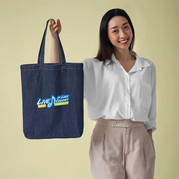 Liberty Bags Cotton Denim Gusseted Tote Bag... from ASI 30208 A P Specialties / AP Specialties