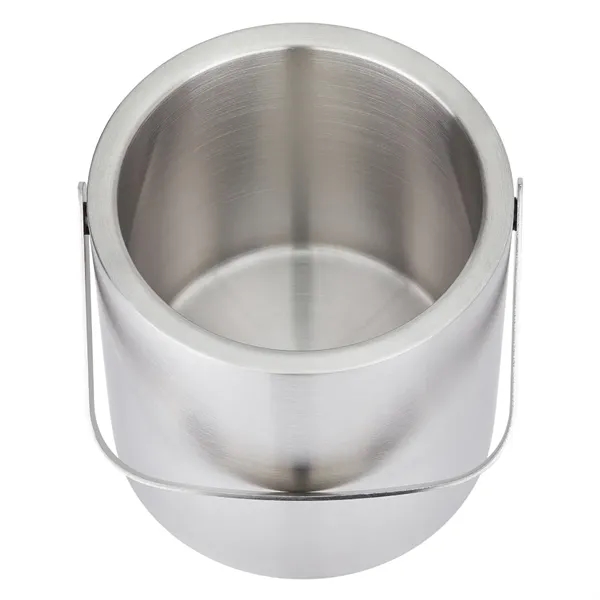 double walled vacuum insulated stainless steel ice bucket with tongs and... from ASI 57655 STOPNGO Line