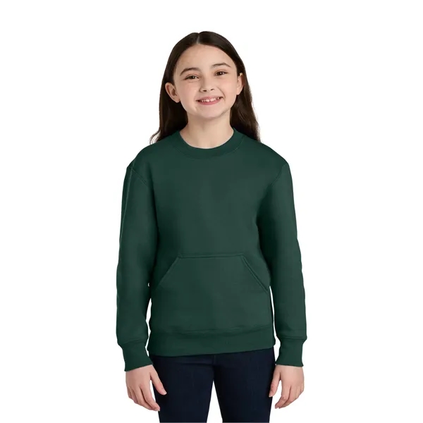 Port & Co Youth Core Fleece Crewneck Pocket Sweatshirt... from ASI 84863 SanMar