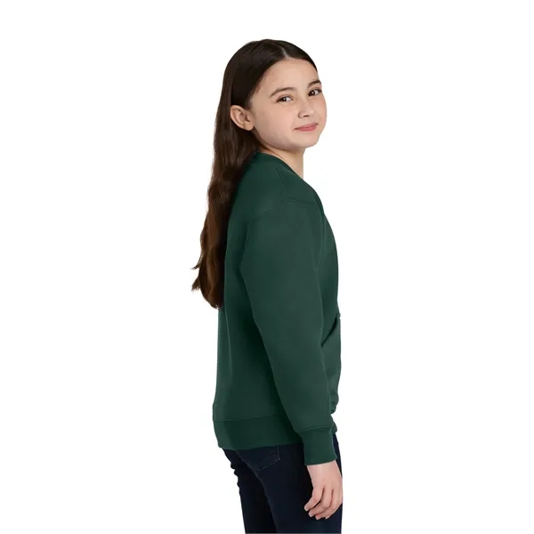 Port & Co Youth Core Fleece Crewneck Pocket Sweatshirt... from ASI 84863 SanMar