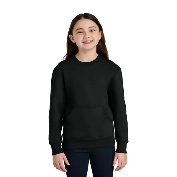 Port & Co Youth Core Fleece Crewneck Pocket Sweatshirt... from ASI 84863 SanMar