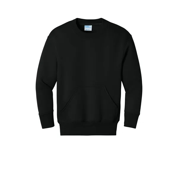 Port & Co Youth Core Fleece Crewneck Pocket Sweatshirt... from ASI 84863 SanMar