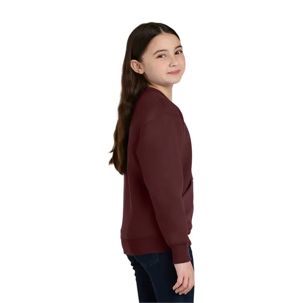 Port & Co Youth Core Fleece Crewneck Pocket Sweatshirt... from ASI 84863 SanMar