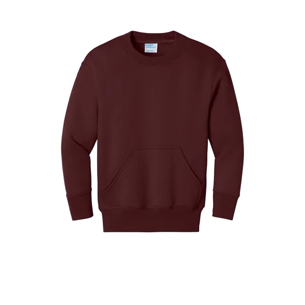 Port & Co Youth Core Fleece Crewneck Pocket Sweatshirt... from ASI 84863 SanMar