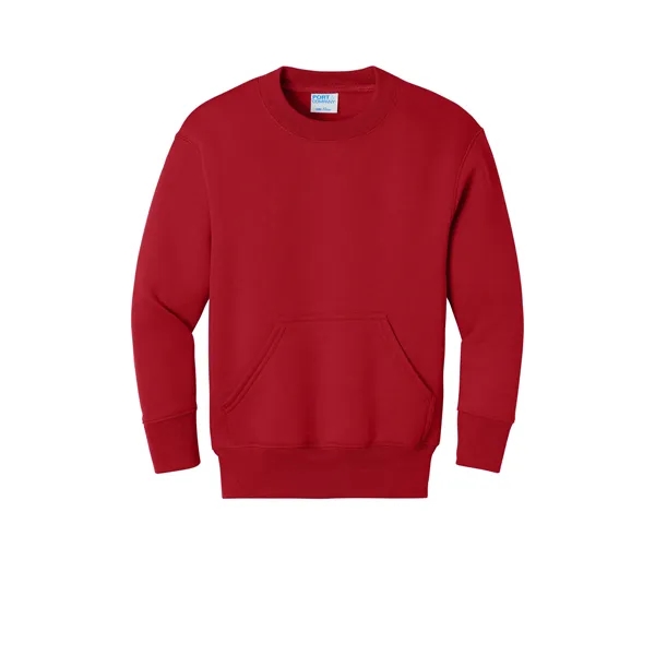Port & Co Youth Core Fleece Crewneck Pocket Sweatshirt... from ASI 84863 SanMar