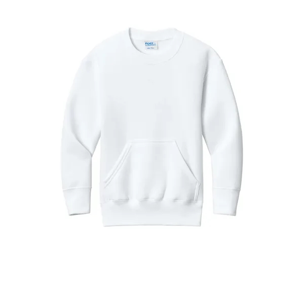 Port & Co Youth Core Fleece Crewneck Pocket Sweatshirt... from ASI 84863 SanMar