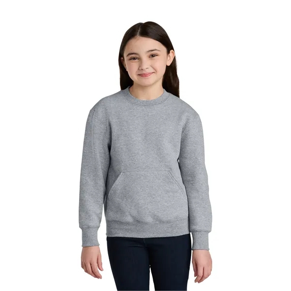 Port & Co Youth Core Fleece Crewneck Pocket Sweatshirt... from ASI 84863 SanMar