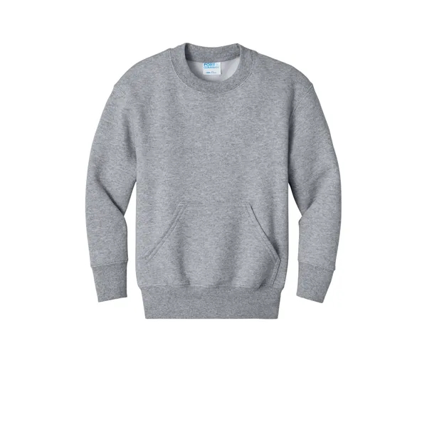 Port & Co Youth Core Fleece Crewneck Pocket Sweatshirt... from ASI 84863 SanMar