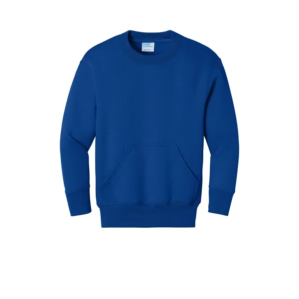 Port & Co Youth Core Fleece Crewneck Pocket Sweatshirt... from ASI 84863 SanMar