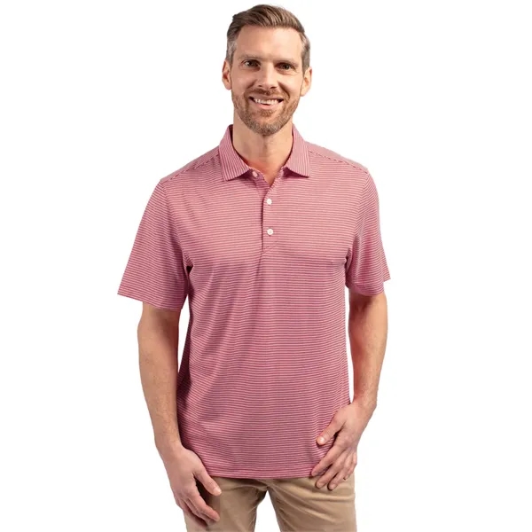 Men's polo with 4-way stretch, short sleeves, UPF50+ sun protection, and... from ASI 47965 Cutter & Buck