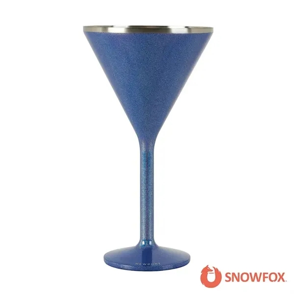 Snowfox® 8 oz. Double Wall Steel Stemmed Martini Glass... from ASI 67866 Logomark/Valumark