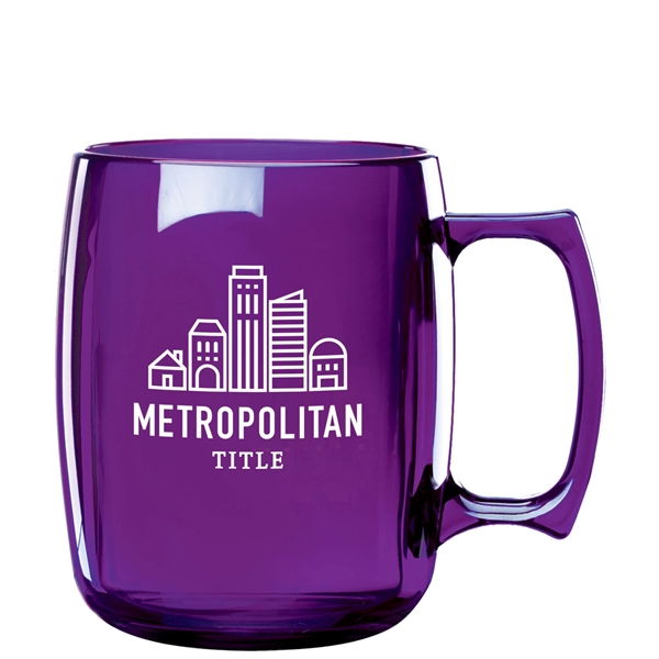 14 oz. Courier plastic mug. Made in USA.... from ASI 80060 VisionUSA