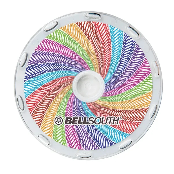 Clear, round coaster that measures 4" diameter with lenticular design that... from ASI 68190 Lungsal / Lungsal