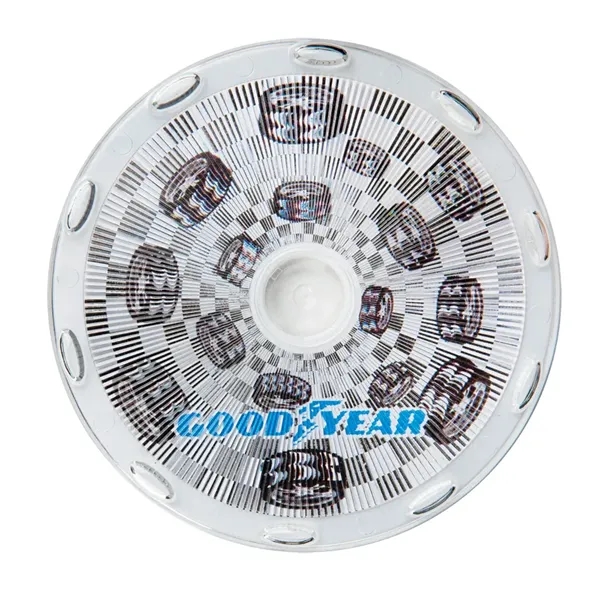 Clear, round coaster that measures 4" diameter with lenticular design that... from ASI 68190 Lungsal / Lungsal