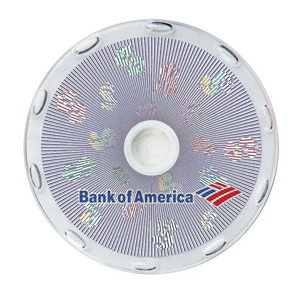 Clear, round coaster that measures 4" diameter with lenticular design that... from ASI 68190 Lungsal / Lungsal