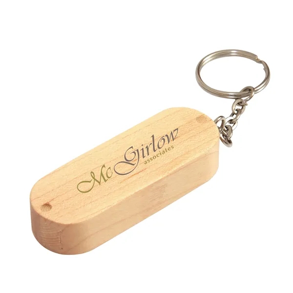 4 GB Bamboo Bullet Keyring USB 2.0 Flash Drive... from ASI 40480 Koozie Group
