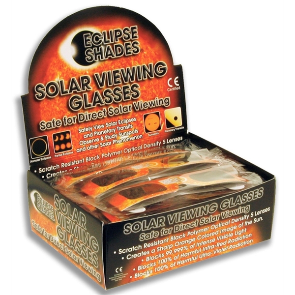 Pop-up Display Box contains 50 Eclipse Shades- Safe Solar Glasses.... from ASI 80485 Rainbow Symphony Inc / Rainbow Symphony