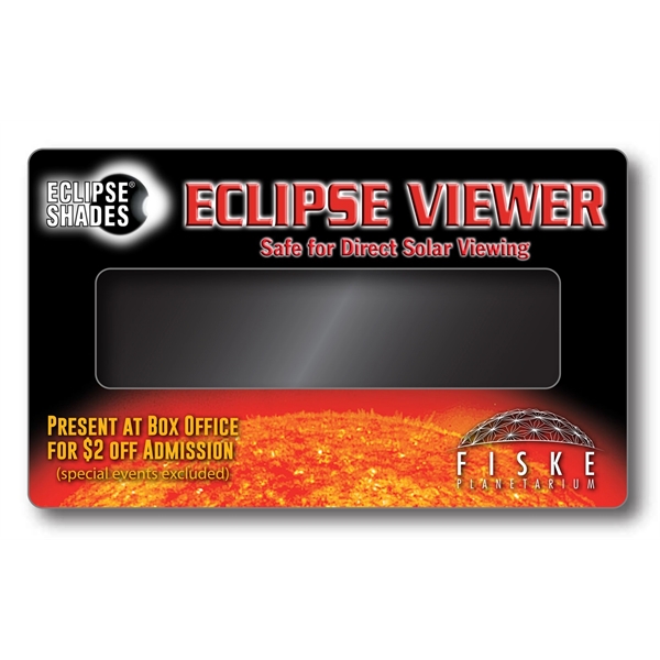 Custom Printed Solar Eclipse Viewer. ISO and "CE" Certified... from ASI 80485 Rainbow Symphony Inc / Rainbow Symphony