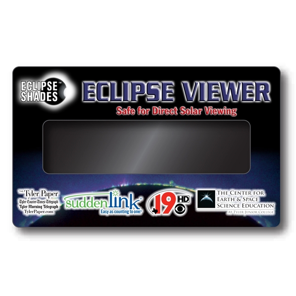 Custom Printed Solar Eclipse Viewer. ISO and "CE" Certified... from ASI 80485 Rainbow Symphony Inc / Rainbow Symphony