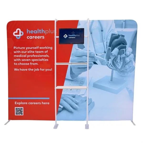 29.75" x 91.625 " x 16.25 " aluminum two-tier Merchandiser shelf... from ASI 87188 Showdown Displays