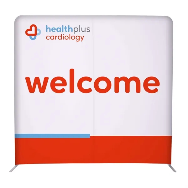 8'W x 90"H EuroFit straight wall kit with double-sided graphics on... from ASI 87188 Showdown Displays