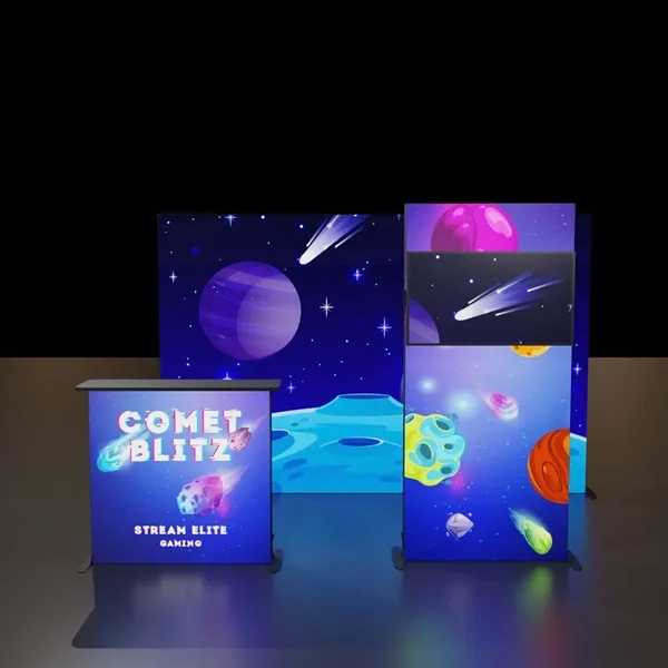 Innovative, lightweight display with customizable design and integrated LED lighting to... from ASI 87188 Showdown Displays