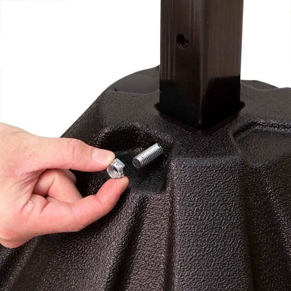 72" portable sign post kit with double-sided graphics, wheeled base and... from ASI 87188 Showdown Displays