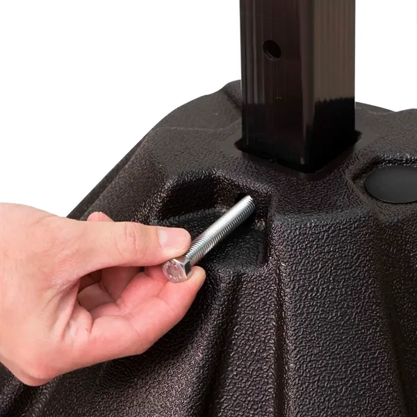 60" portable sign post kit with double-sided graphics, wheeled base and... from ASI 87188 Showdown Displays