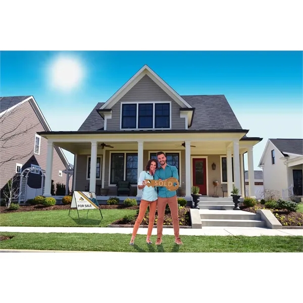 24" x 18" custom cut corrugated plastic sign with double-sided graphics.... from ASI 87188 Showdown Displays