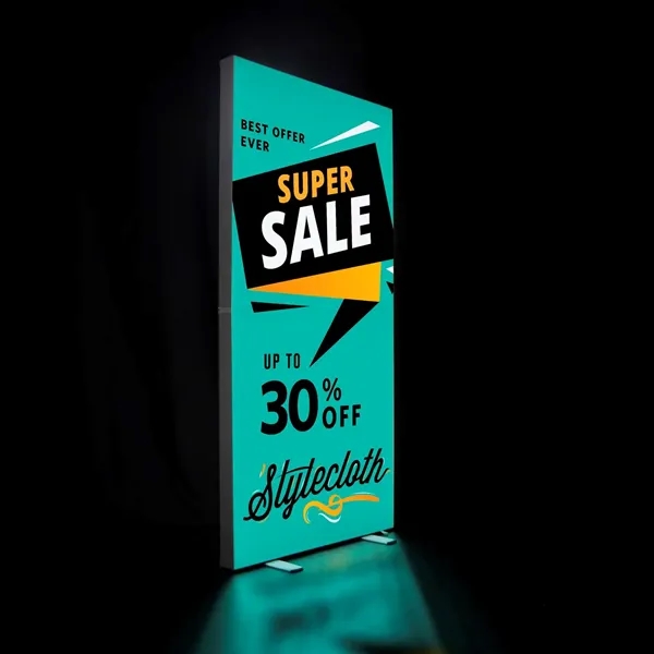 3' x 6.5' double sided floor display with built in LED... from ASI 87188 Showdown Displays