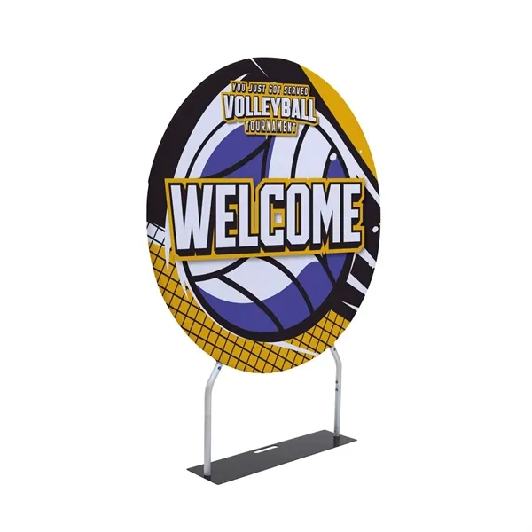 60" EuroFit round banner display kit with a double-sided graphic cover.... from ASI 87188 Showdown Displays