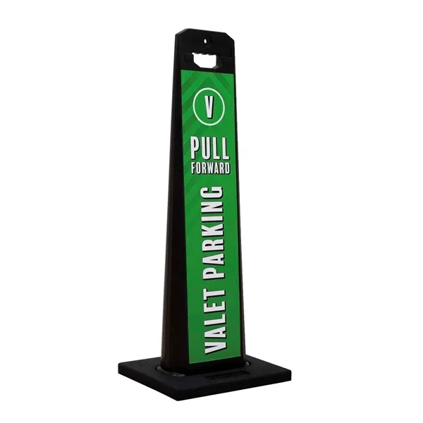 17.625" x 44.75" x 14.5" plastic two-sided A-frame parking pylon with... from ASI 87188 Showdown Displays