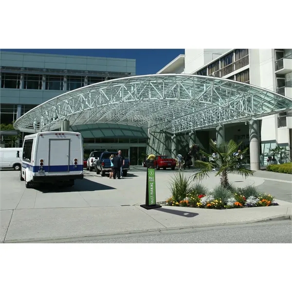 17.625" x 44.75" x 14.5" plastic two-sided A-frame parking pylon with... from ASI 87188 Showdown Displays