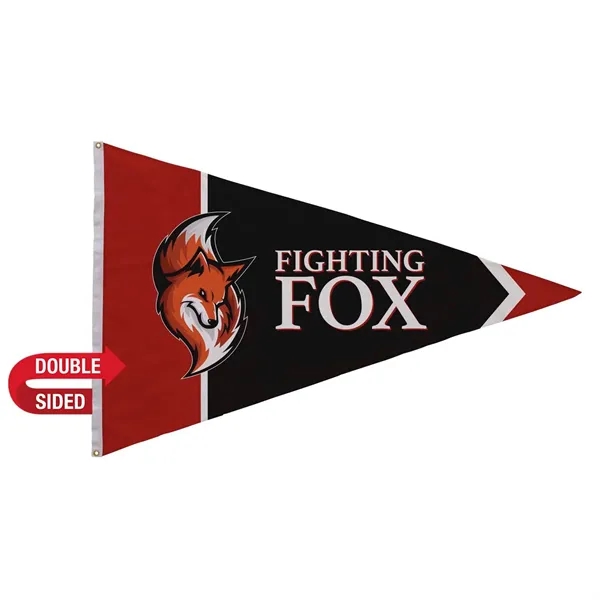 4' x 6' nylon pennant flag with canvas header, brass grommets... from ASI 87188 Showdown Displays